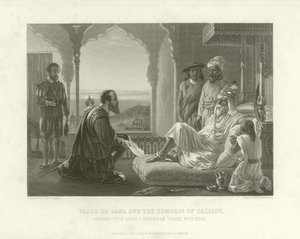Vasco da Gama und der Zamorin von Calicut, 1498