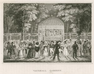 Vauxhall-Gärten, London von English School