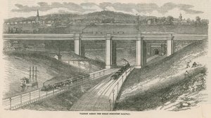 Viadukt über die Great Northern Railway, London von English School