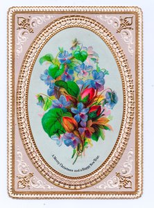 Viktorianische Weihnachtskarte, ca. 1880
