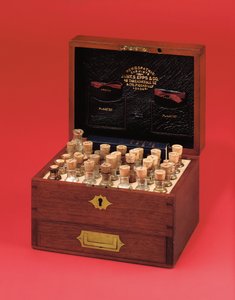 Viktorianische homöopathische Medizinkiste, hergestellt von James Epps & Co., Mitte des 19. Jahrhunderts von English School