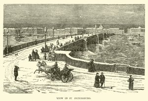 Ansicht von St. Petersburg von English School