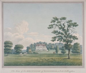 Ansicht von Hillingdon House, ca. 1820 (Aquarell auf Papier) von English School