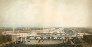 Ansicht von London mit den Verbesserungen seines Hafens von English School