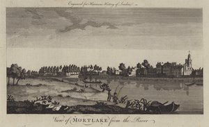 Ansicht von Mortlake vom Fluss Thames