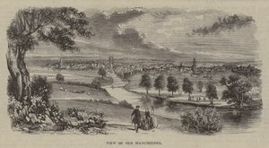 Ansicht von Old Manchester (Gravur) von English School