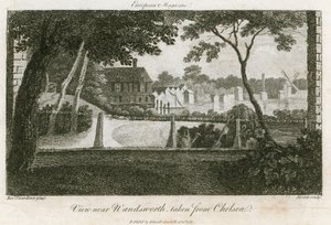 Ansicht von Wandsworth, von Chelsea aus gesehen von English School