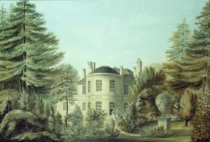 Ansicht einer Villa aus dem 18. Jahrhundert, ca. 1790