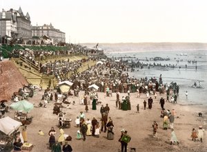 Blick auf einen englischen Strand