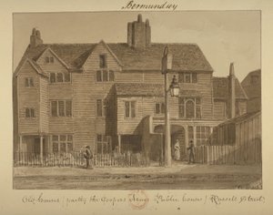 Ansicht des Coopers Arms Inn, Russell Street, 1828