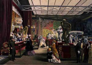 Ansicht des französischen Bereichs der Großen Ausstellung von 1851, aus 