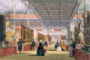Ansicht des Indien-Abschnitts der Großen Ausstellung von 1851, aus Dickinsons Comprehensive Pictures von English School