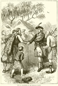 Besuch von Oglethorpe in der Highland-Kolonie von English School