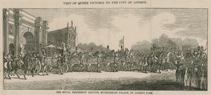 Besuch von Königin Victoria in der City of London, Abfahrt vom Buckingham Palace