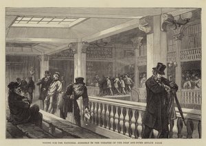 Wahl zur Nationalversammlung im Theater des Taubstummen-Asyls, Paris von English School