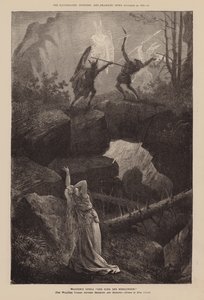 Wagners Oper "Der Ring des Nibelungen" (Gravur) von English School