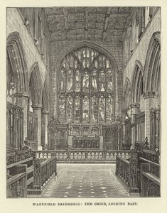 Wakefield Kathedrale, der Chor, nach Osten blickend von English School