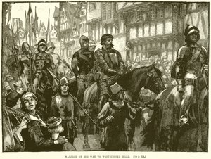 Wallace auf dem Weg zur Westminster Hall von English School