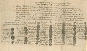 Befehl zur Hinrichtung von König Karl I. von English School