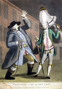 Welladay!. Is this my Son Tom, nach einer Originalzeichnung von Grimm, gedruckt für Carington Bowles, London, veröffentlicht 1773 von English School