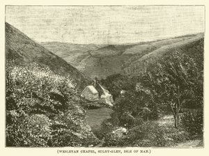 Wesleyanische Kapelle, Sulby-Glen, Isle of Man (Gravur)