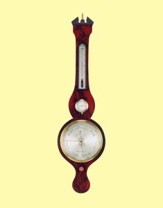 Radbarometer, J. Ortelli & Co., erste Hälfte des 19. Jahrhunderts von English School
