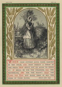 Wenn du deine Ernte auf deinem Feld schneidest, Deuteronomium XXIV von English School