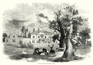White Lodge, Richmond Park (Stich) von English School