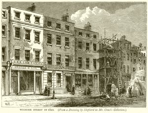 Wigmore Street im Jahr 1820