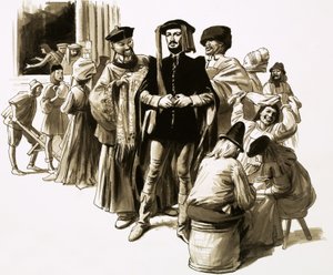 William Caxton war ein erfolgreicher Kaufmann, bevor er sich dem Druck widmete von English School