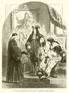 Wilhelm III. vertraut den jungen Herzog von Gloucester Bischof Burnett an von English School