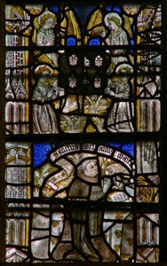 Fenster Clsty N3, Darstellung der Vision des Heiligen Werston von English School