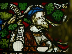 Fenster Ew, Darstellung des Propheten Ezechiel