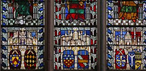 Fenster Ew, Wappenschilde