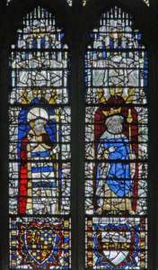 Fenster c18, König und Erzbischof darstellend