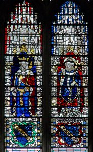 Fenster c19, König und Erzbischof darstellend
