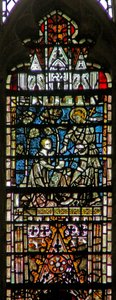 Fenster c6-7, Darstellung einer Auferstehungsszene: Noli Me Tangere von English School