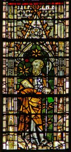 Fenster c6, Darstellung von St. Matthias