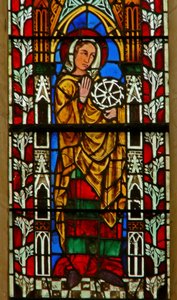 Fenster mit Darstellung von St. Katharina