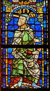 Fenster, das eine genealogische Figur zeigt: Juda von English School