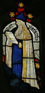 Fenster n2, das den Patriarchen Noah darstellt