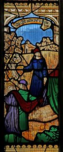 Fenster s2, die Geschichte der Arche Noah darstellend: Tod Noahs von English School