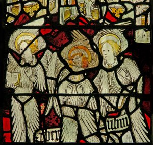Fenster S3 mit der Engelshierarchie: Cherubim
