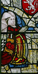 Fenster w1 zeigt eine Stifterin - Elizabeth Talbot von English School