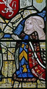 Fenster w1 zeigt eine Stifterin - Elizabeth Tilney von English School