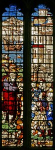 Fenster w23, Darstellung des Abschieds des Heiligen Paulus von English School