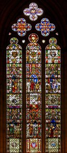 Fenster w26 mit dem St. Nikolaus Fenster von English School