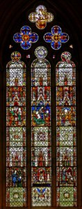Fenster w27 mit Szenen aus dem Neuen Testament