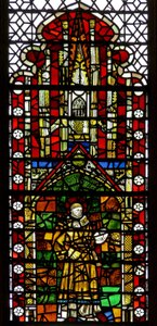 Fenster w32, Darstellung von St. Stephanus von English School