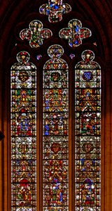 Fenster w42 mit Szenen aus dem Leben der hl. Katharina